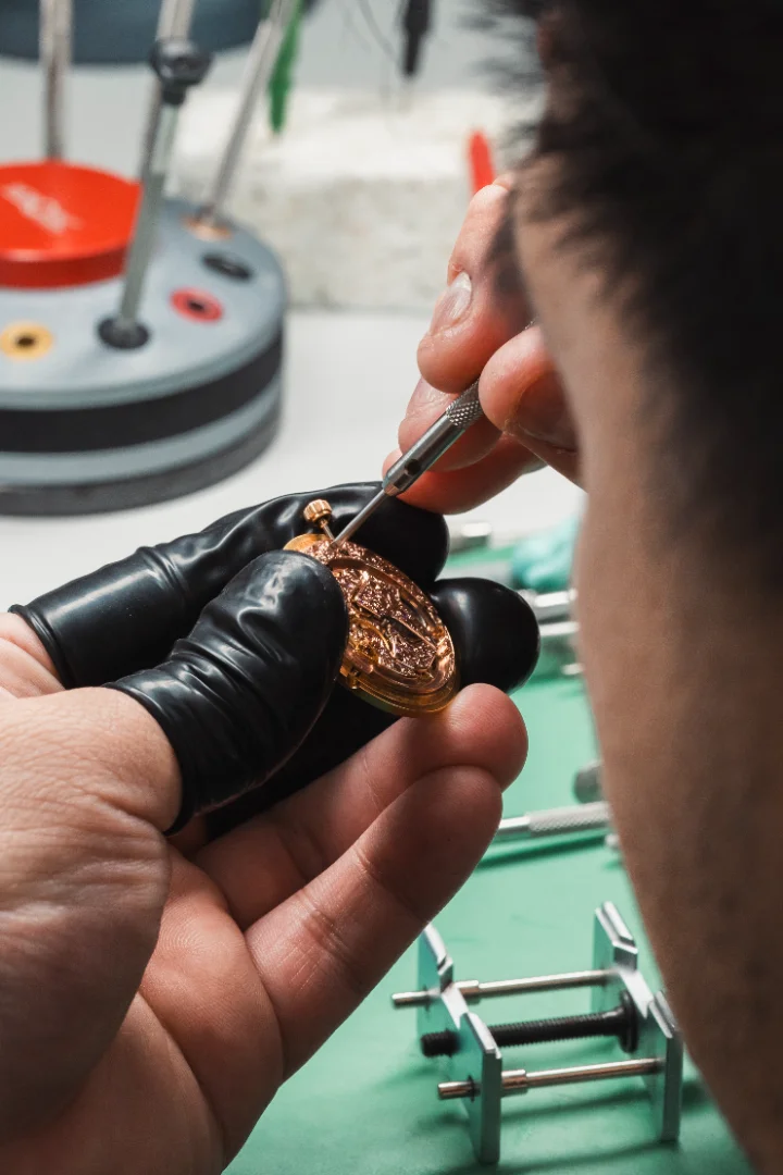 Breguet watch maintenance in progress